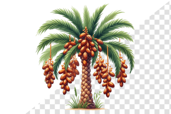 Download Eid Palm Bliss: Watercolor Date Delight - Eid Collection